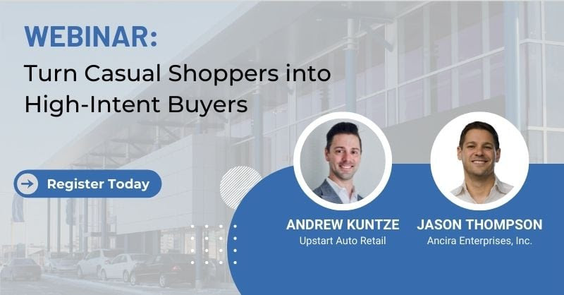 Driving Sales banner - Turn casual shoppers into high intent buyers