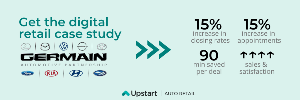 Germain Automotive digital retail case study banner