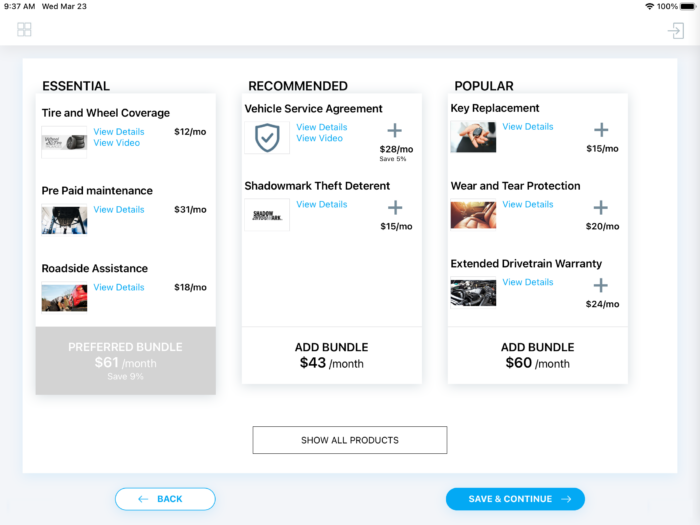 Close more online deals with digital product menus