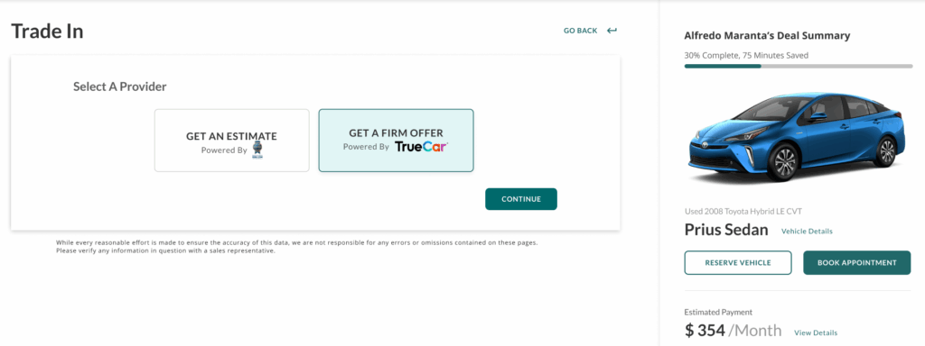 Trade-in tools integrated with digital retail workflows
