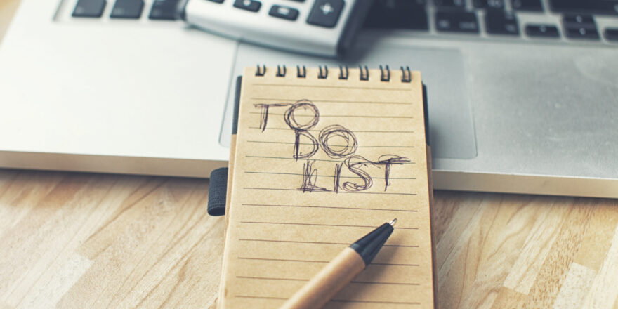 To do list on a notepad - Upstart Personal Loans