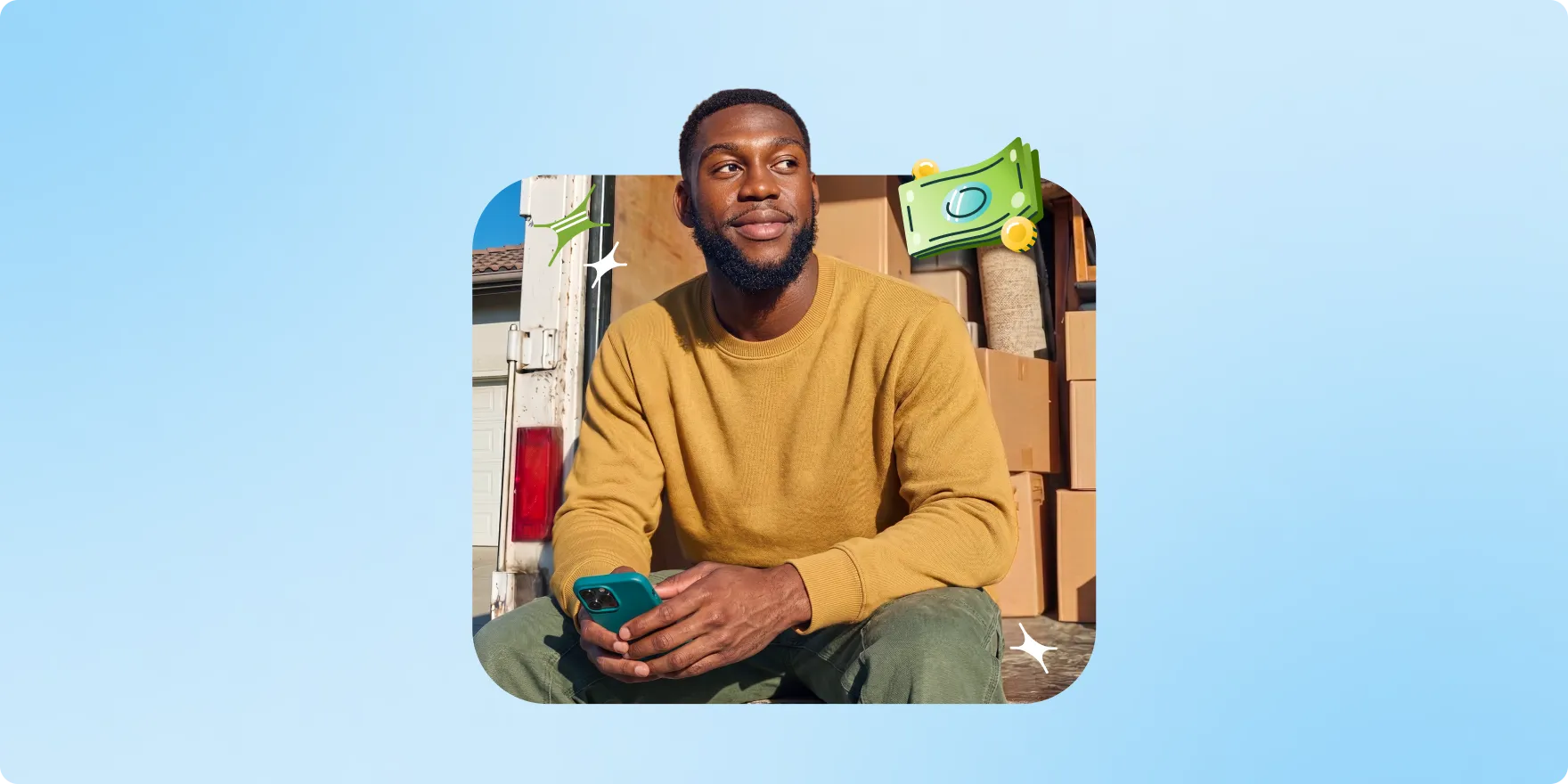 a man looking at his phone