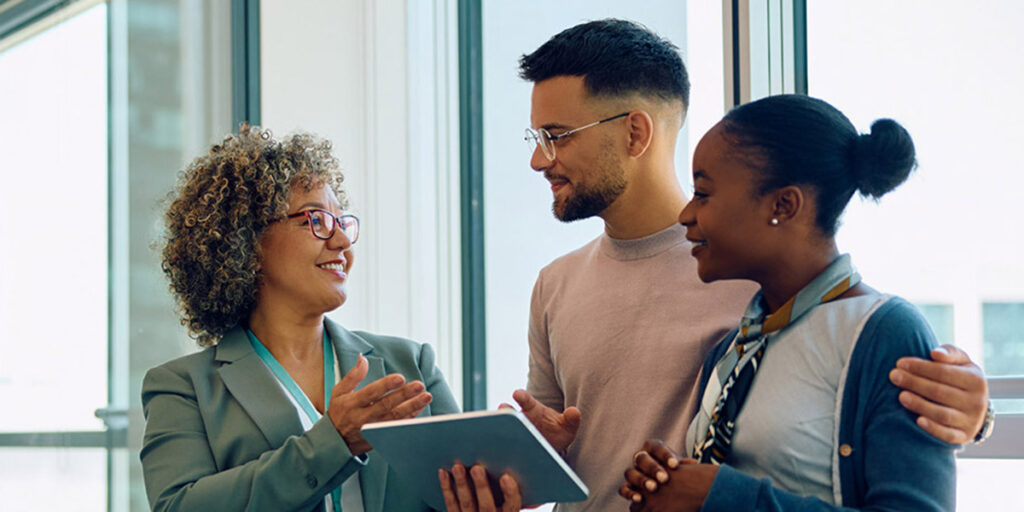 Presenting a high-performing personal loan to a young couple