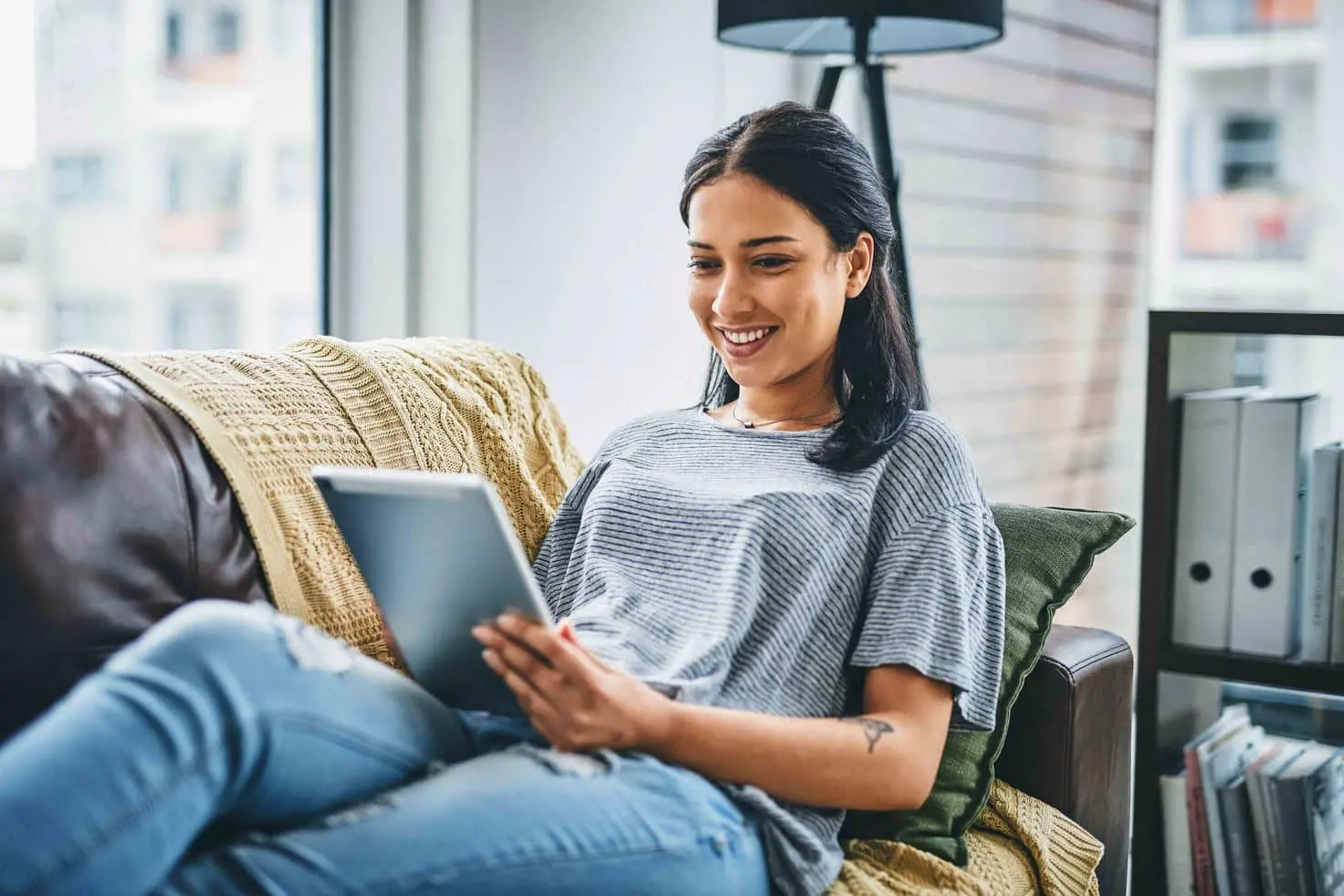 Woman with tablet